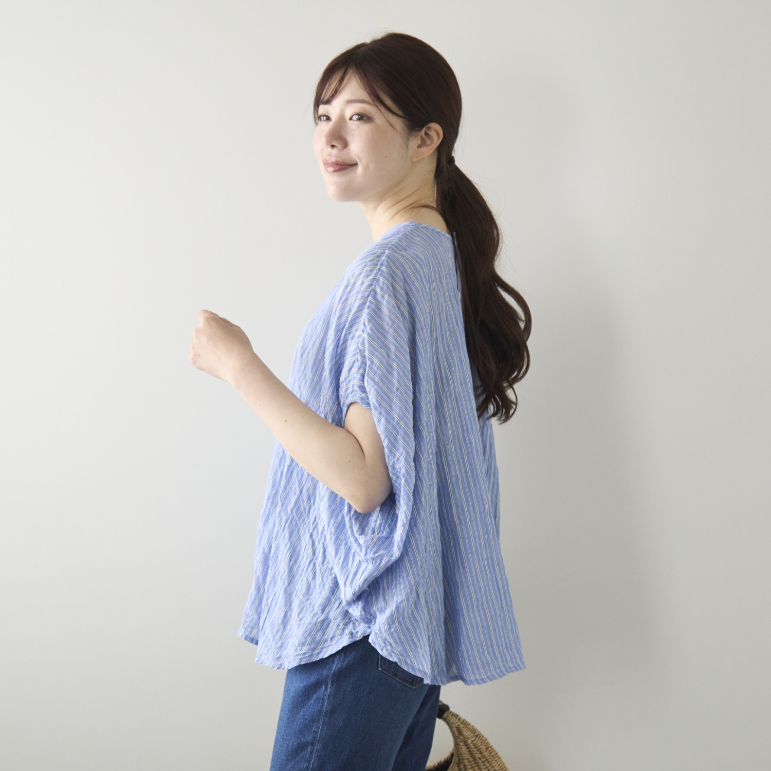 Kilka/汗をかいてもはりつかない、速乾サークルブラウス